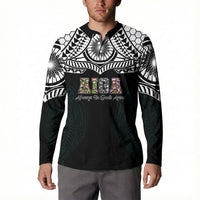 AIGA Always In Gods Arms Samoa Button Sweatshirt Polynesian Tribal Tattoo Art Family Heritage Faith TS04 - Polynesian Pride