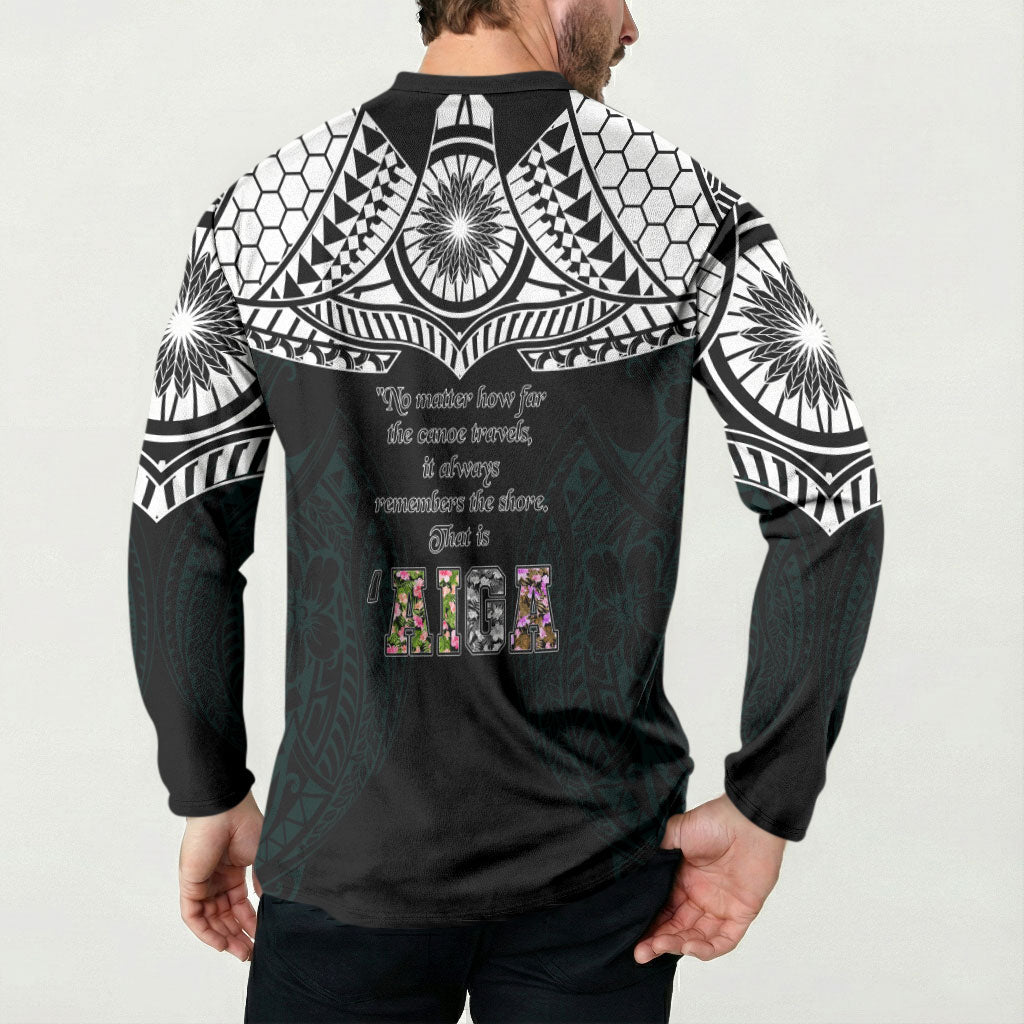 AIGA Always In Gods Arms Samoa Button Sweatshirt Polynesian Tribal Tattoo Art Family Heritage Faith TS04 - Polynesian Pride