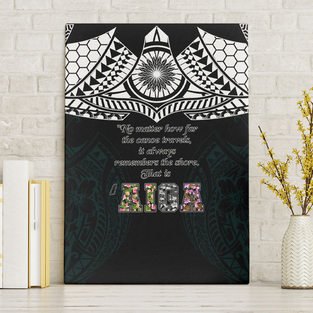 AIGA Always In Gods Arms Samoa Canvas Wall Art Polynesian Tribal Tattoo Art Family Heritage Faith