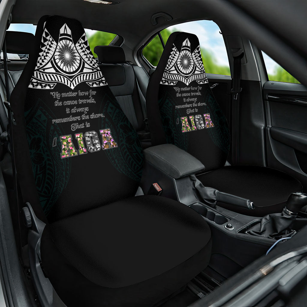 AIGA Always In Gods Arms Samoa Car Seat Cover Polynesian Tribal Tattoo Art Family Heritage Faith