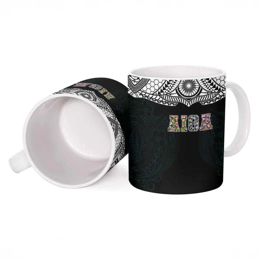 AIGA Always In Gods Arms Samoa Ceramic Mug Polynesian Tribal Tattoo Art Family Heritage Faith TS04 - Polynesian Pride