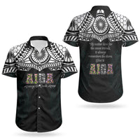 AIGA Always In Gods Arms Samoa Couples Matching Long Sleeve Bodycon Dress and Hawaiian Shirt Polynesian Tribal Tattoo Art Family Heritage Faith TS04 - Polynesian Pride