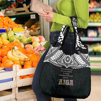 AIGA Always In Gods Arms Samoa Grocery Bag Polynesian Tribal Tattoo Art Family Heritage Faith TS04 - Polynesian Pride