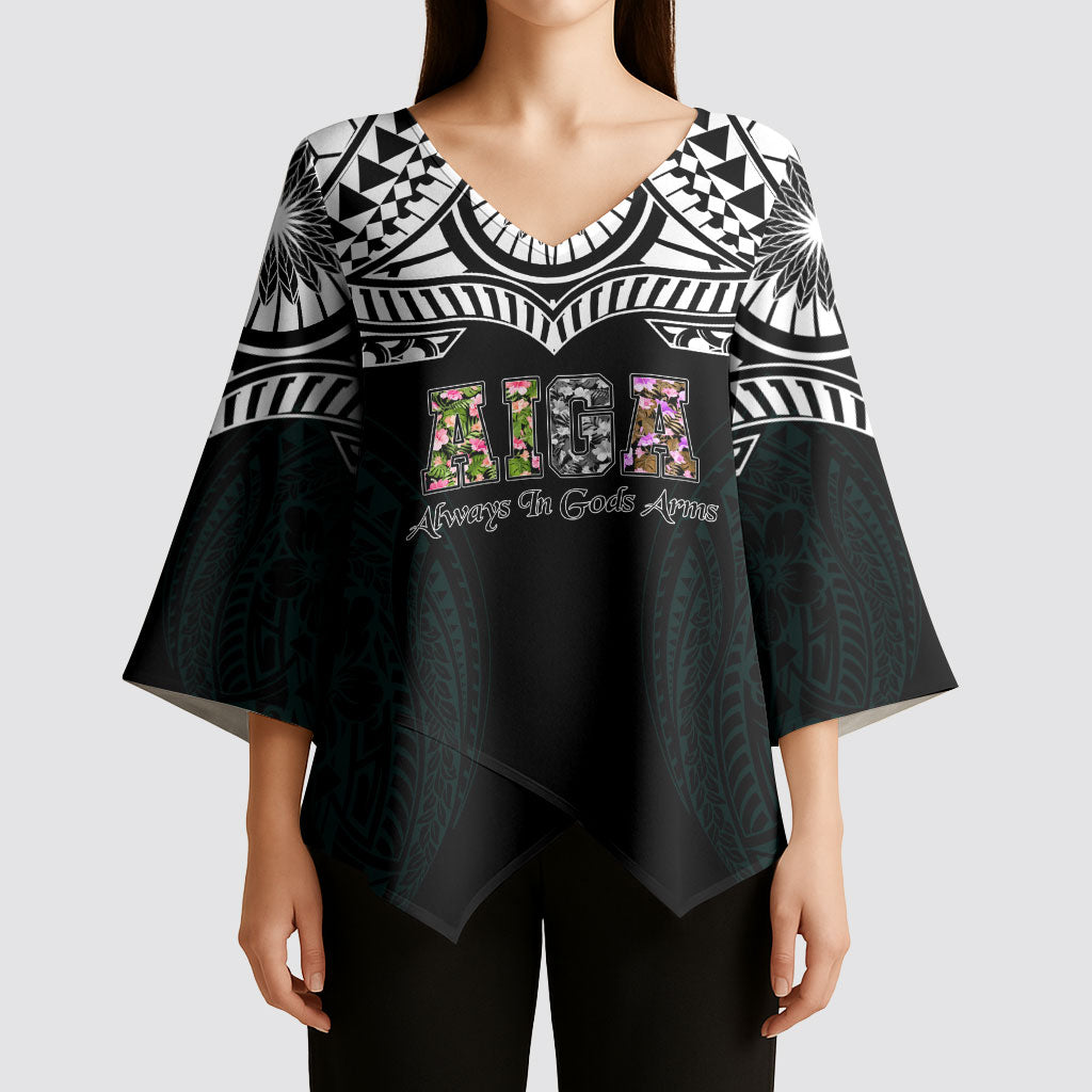 AIGA Always In Gods Arms Samoa Kimono Sleeve Blouse Polynesian Tribal Tattoo Art Family Heritage Faith TS04 - Polynesian Pride