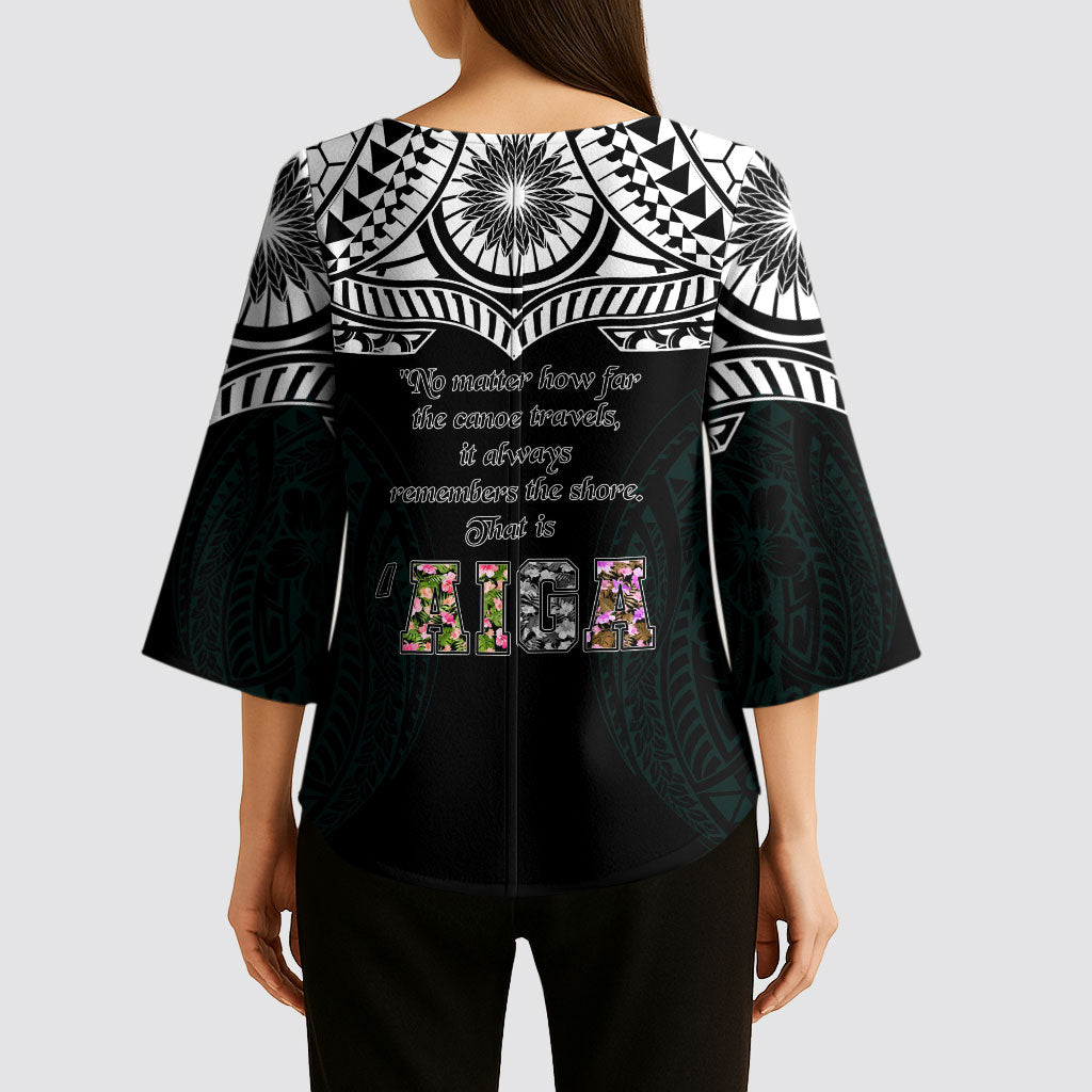 AIGA Always In Gods Arms Samoa Kimono Sleeve Blouse Polynesian Tribal Tattoo Art Family Heritage Faith TS04 - Polynesian Pride