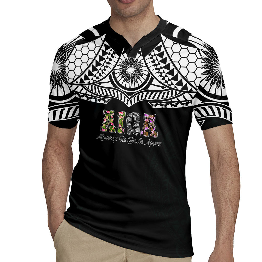 AIGA Always In Gods Arms Samoa Rugby Jersey Polynesian Tribal Tattoo Art Family Heritage Faith TS04 - Polynesian Pride