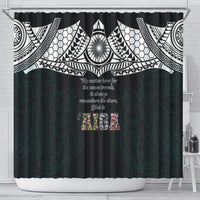AIGA Always In Gods Arms Samoa Shower Curtain Polynesian Tribal Tattoo Art Family Heritage Faith TS04 - Polynesian Pride