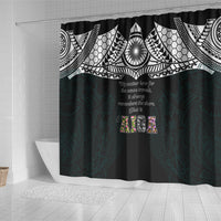 AIGA Always In Gods Arms Samoa Shower Curtain Polynesian Tribal Tattoo Art Family Heritage Faith TS04 - Polynesian Pride