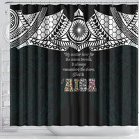 AIGA Always In Gods Arms Samoa Shower Curtain Polynesian Tribal Tattoo Art Family Heritage Faith TS04 - Polynesian Pride