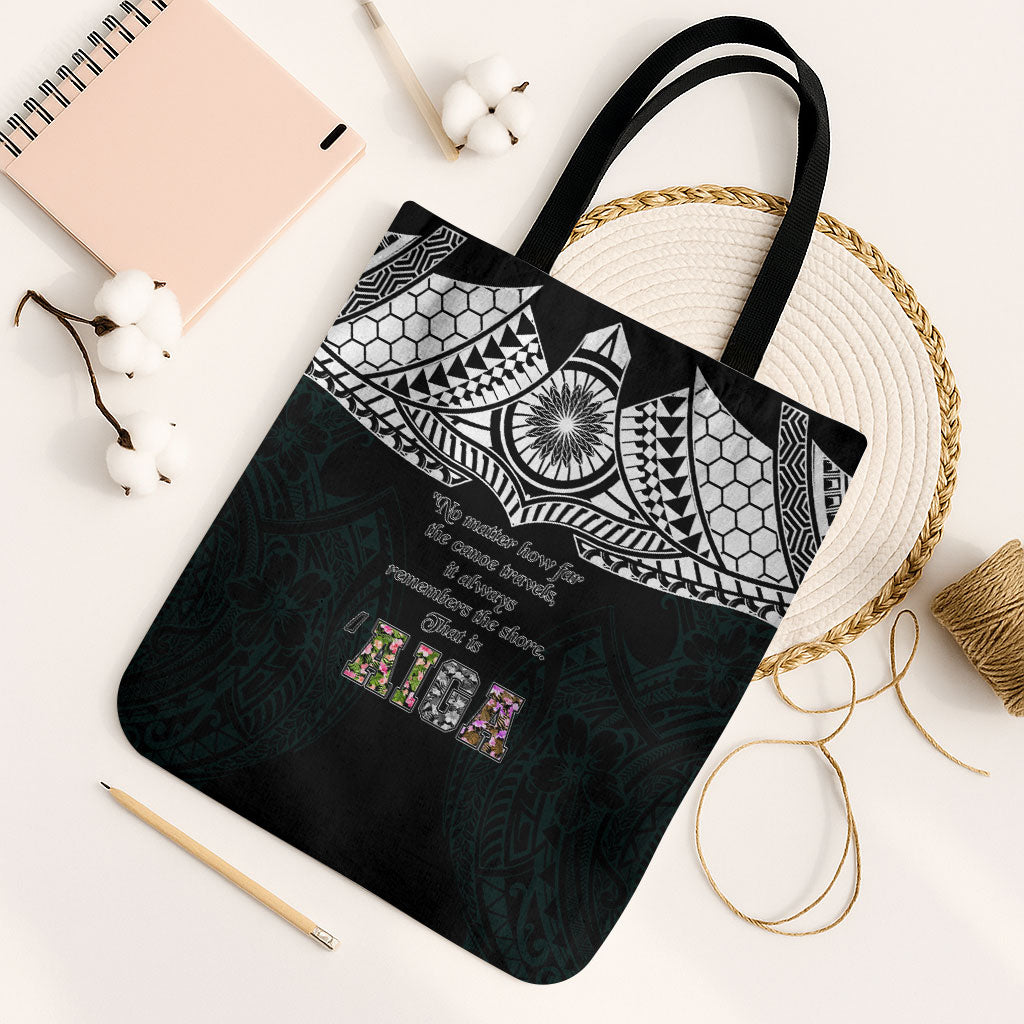 AIGA Always In Gods Arms Samoa Tote Bag Polynesian Tribal Tattoo Art Family Heritage Faith