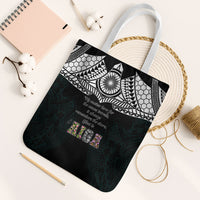 AIGA Always In Gods Arms Samoa Tote Bag Polynesian Tribal Tattoo Art Family Heritage Faith TS04 White Strap One Size Black White - Polynesian Pride