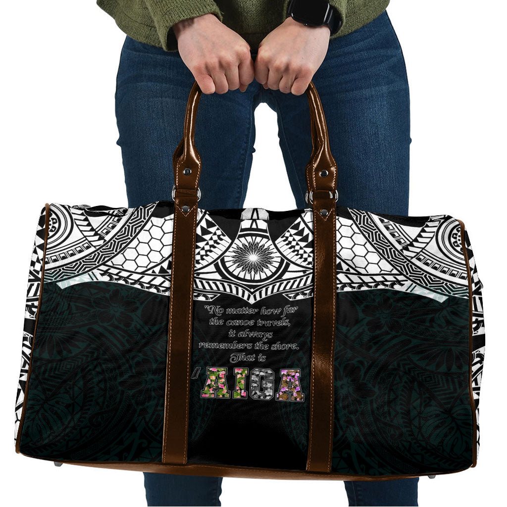 AIGA Always In Gods Arms Samoa Travel Bag Polynesian Tribal Tattoo Art Family Heritage Faith