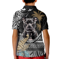 Polynesian Pitbull Kid Polo Shirt Polynesian Pattern And Pitbull TS04 - Polynesian Pride