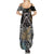 Polynesian Pitbull Summer Maxi Dress Polynesian Pattern And Pitbull TS04 - Polynesian Pride