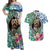 Polynesian Yorkshire Terrier Couples Matching Off Shoulder Maxi Dress and Hawaiian Shirt Polynesian Pattern And Yorkshire Terrier TS04 Multicolor - Polynesian Pride