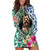 Polynesian Yorkshire Terrier Hoodie Dress Polynesian Pattern And Yorkshire Terrier TS04 Multicolor - Polynesian Pride