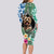 Polynesian Yorkshire Terrier Long Sleeve Bodycon Dress Polynesian Pattern And Yorkshire Terrier TS04 - Polynesian Pride