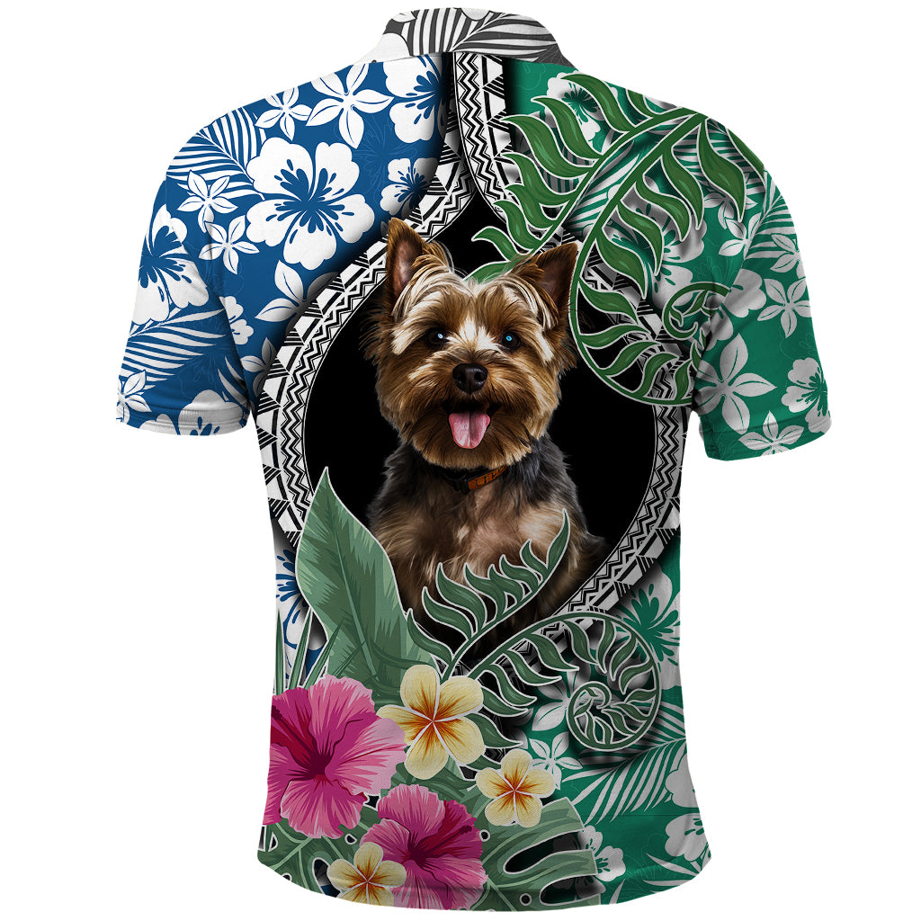 Polynesian Yorkshire Terrier Polo Shirt Polynesian Pattern And Yorkshire Terrier Dog TS04 - Polynesian Pride
