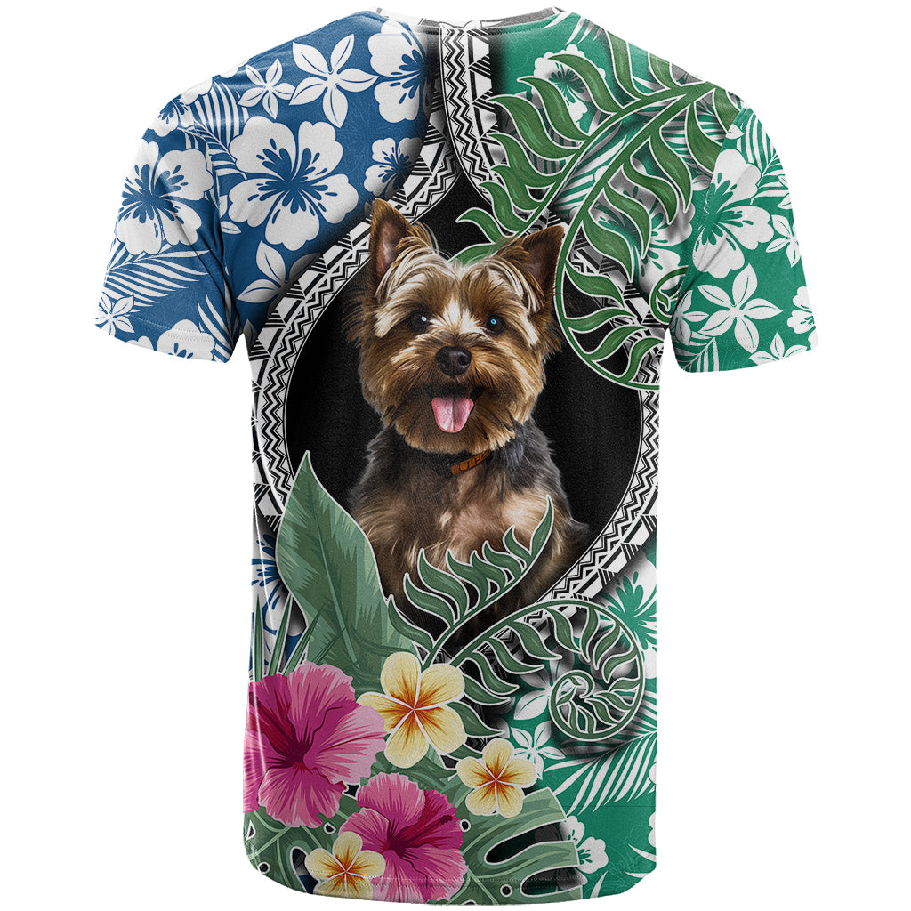 Polynesian Yorkshire Terrier T Shirt Polynesian Pattern And Yorkshire Terrier TS04 - Polynesian Pride
