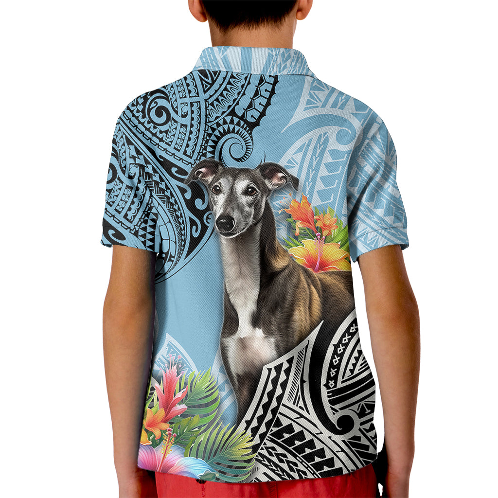 Polynesian Greyhound Kid Polo Shirt Polynesian Pattern And Greyhound TS04 - Polynesian Pride