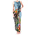 Polynesian Greyhound Tank Maxi Dress Polynesian Pattern And Greyhound TS04 Women Cyan - Polynesian Pride