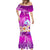 Hawaii Plumeria Flower Mermaid Dress Plumeria FLowers And Polynesian Pattern TS04 - Polynesian Pride