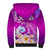 Hawaii Plumeria Flower Sherpa Hoodie Plumeria FLowers And Polynesian Pattern TS04 - Polynesian Pride