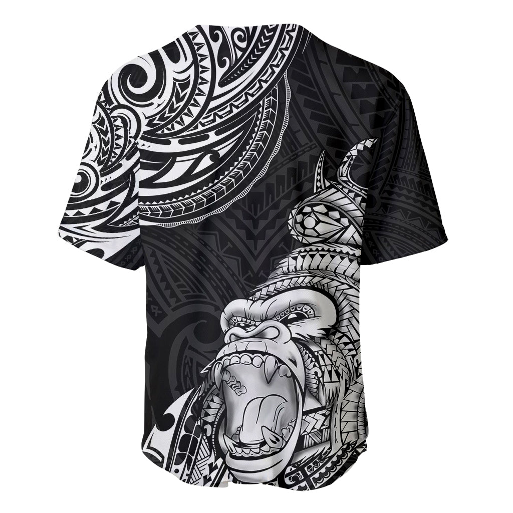 Hawaii Polynesian Baseball Jersey Gorila Tatoo Polynesian Style TS04 - Polynesian Pride