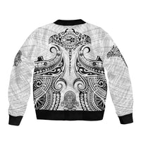 Hawaii Polynesian Sleeve Zip Bomber Jacket Warrior symbol TS04 - Polynesian Pride