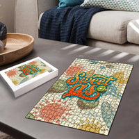 NZ Slang Sweet As Kiwi Shaka Sign Puzzle New Zealand Surfboards Sun and Tropical Beach Retro