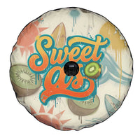 NZ Slang Sweet As Kiwi Shaka Sign Spare Tire Cover New Zealand Surfboards Sun and Tropical Beach Retro