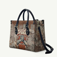 Choice Bro Graffiti Handshake Leather Bag New Zealand Slang Fern Brick Wall and Urban Street Art