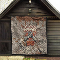 Choice Bro Graffiti Handshake Quilt New Zealand Slang Fern Brick Wall and Urban Street Art