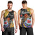 Hawaii Polynesian Men Tank Top Turtles and Hibiscus Flower Gradient Pattern TS04 - Polynesian Pride