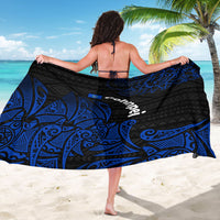 Pohnpei Federated States Of Micronesia Sarong Polynesian Tribal Heritage Art With Blue Island Tattoo Patterns
