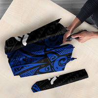 Pohnpei Federated States Of Micronesia Umbrella Polynesian Tribal Heritage Art With Blue Island Tattoo Patterns