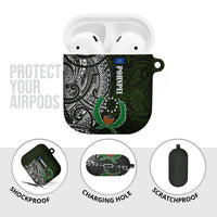 Pohnpei Federated States Of Micronesia AirPods Case Polynesian Tribal Heritage Art With Kaselehlie State Seal