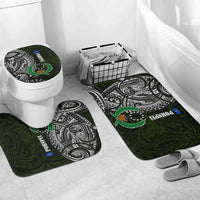 Pohnpei Federated States Of Micronesia Bathroom Set Polynesian Tribal Heritage Art With Kaselehlie State Seal
