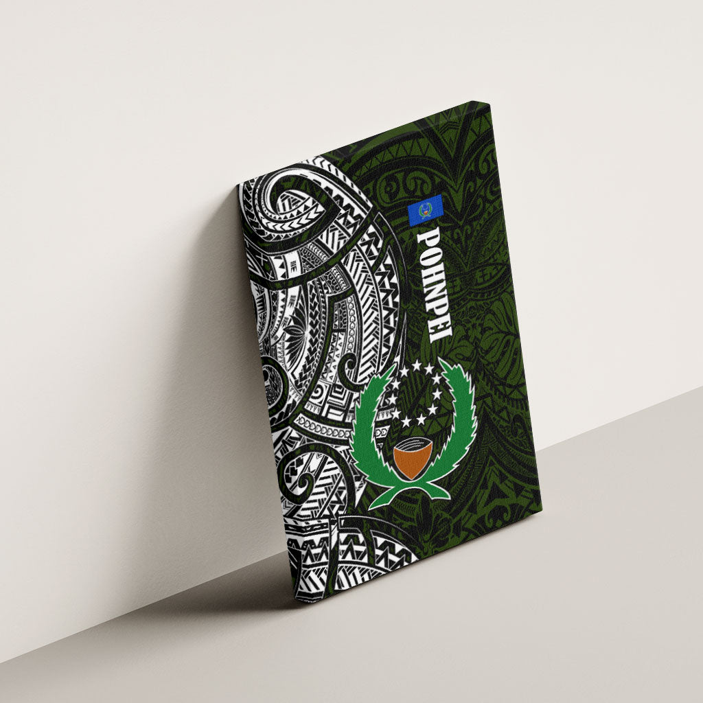 Pohnpei Federated States Of Micronesia Canvas Wall Art Polynesian Tribal Heritage Art With Kaselehlie State Seal