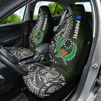 Pohnpei Federated States Of Micronesia Car Seat Cover Polynesian Tribal Heritage Art With Kaselehlie State Seal