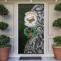 Pohnpei Federated States Of Micronesia Door Cover Polynesian Tribal Heritage Art With Kaselehlie State Seal