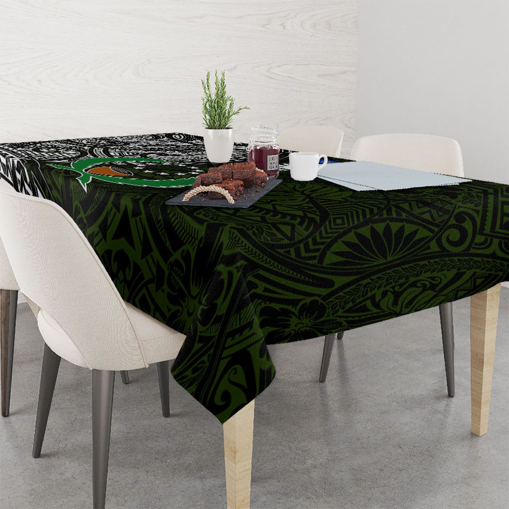 Pohnpei Federated States Of Micronesia Tablecloth Polynesian Tribal Heritage Art With Kaselehlie State Seal