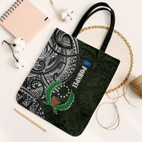 Pohnpei Federated States Of Micronesia Tote Bag Polynesian Tribal Heritage Art With Kaselehlie State Seal