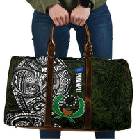 Pohnpei Federated States Of Micronesia Travel Bag Polynesian Tribal Heritage Art With Kaselehlie State Seal