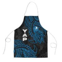 Yap Island Tribal Heritage Apron Micronesian Polynesian Tattoo Pattern Blue Black Cultural Art