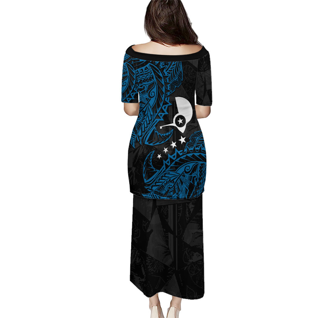Yap Island Tribal Heritage Puletasi Micronesian Polynesian Tattoo Pattern Blue Black Cultural Art