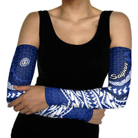 Northern Mariana Islands Saipan Arm Sleeves Polynesian Tribal Pattern - Commonwealth Seal Art TS04 - Polynesian Pride