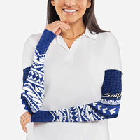 Northern Mariana Islands Saipan Arm Sleeves Polynesian Tribal Pattern - Commonwealth Seal Art TS04 - Polynesian Pride