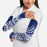 Northern Mariana Islands Saipan Arm Sleeves Polynesian Tribal Pattern - Commonwealth Seal Art TS04 - Polynesian Pride