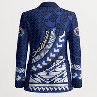Northern Mariana Islands Saipan Blazer Polynesian Tribal Pattern - Commonwealth Seal Art TS04 - Polynesian Pride